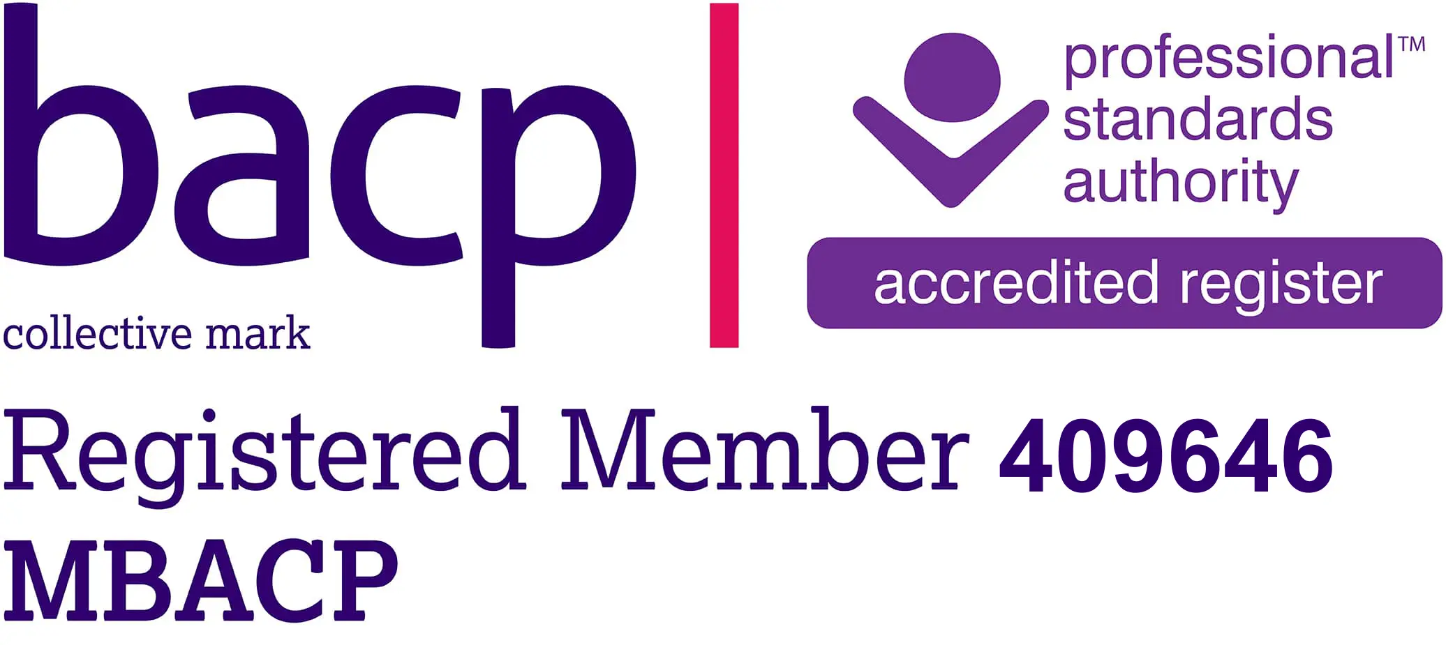 BACP Registered Member badge